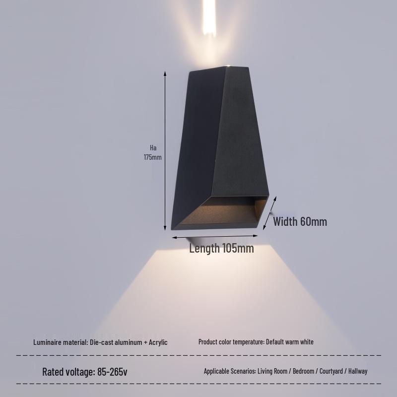 Modern LED Waterproof Outdoor Wall Lamp – Creative Design for Corridor