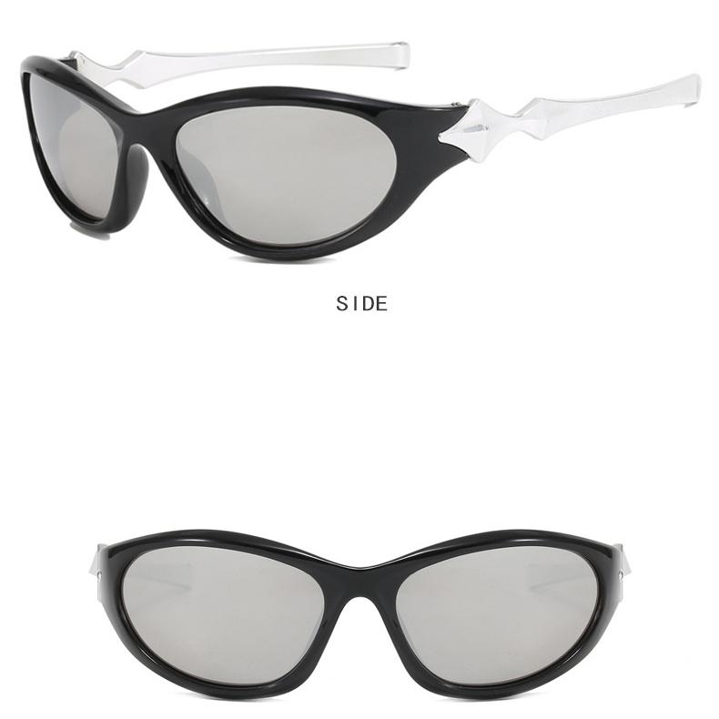 Women's Glasses Sun Protection UV Protection Fashion Personality XINGX Y2g Cyberpunk Street Shooting Catwalk Concave Sunglasses