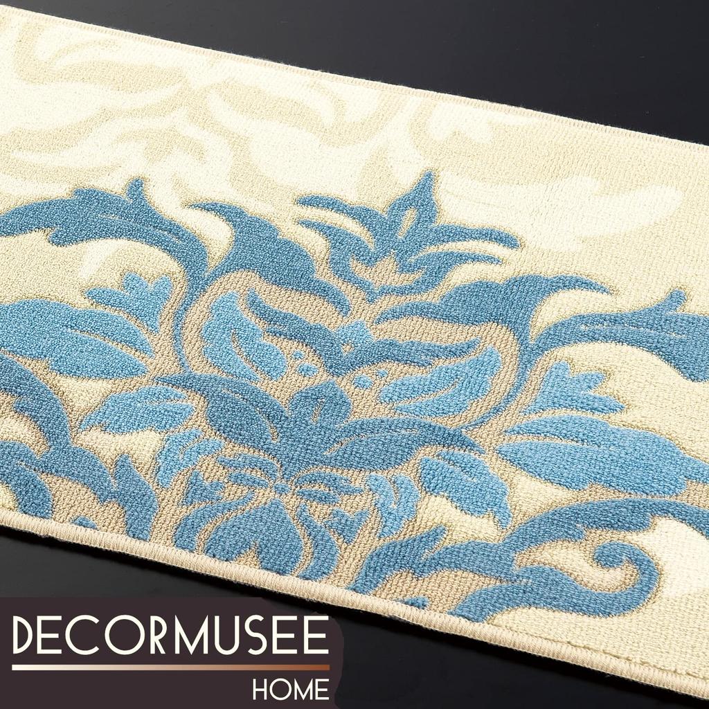 Senko DECORMUSEE Samira Kitchen 45 X 180 Blue Antibacterial and Odor Made In Product Number 32383 Mat, Approx. Cm, Gray, Resistant, Japan,