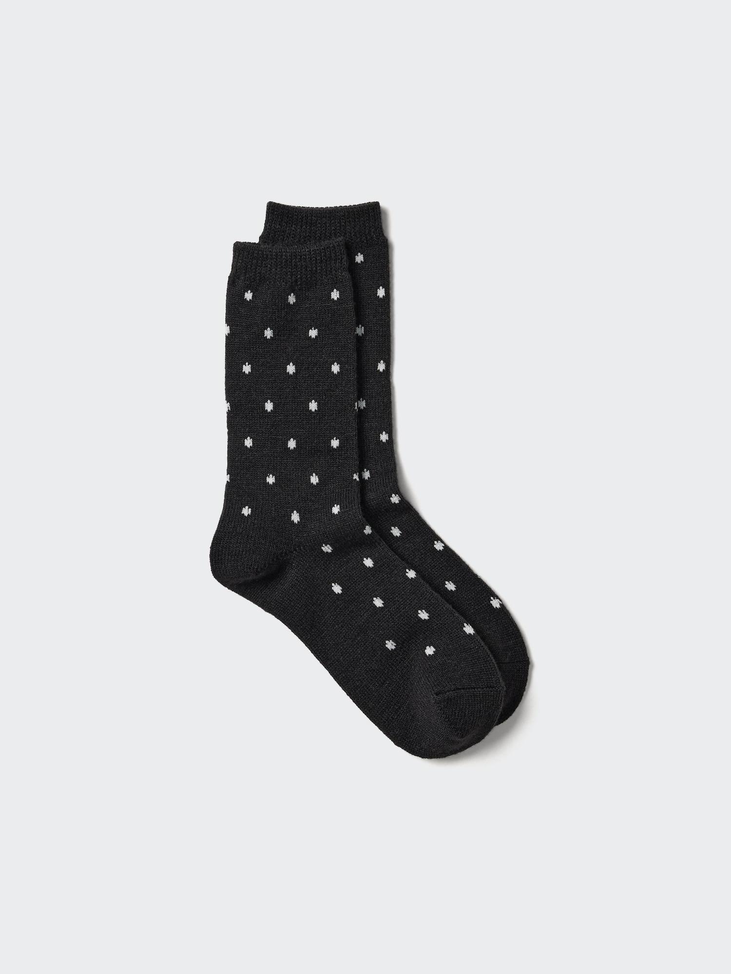 

Uniqlo Heattech Socks Dots 09 BLACK/2426