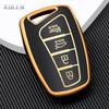 Tpu Car Remote Key Cover Case Shell Fob For Hyundai Santa Fe Sport Ix45 Equus Centennial Genesis G80 Grandeur Azera Sedan 3Dm