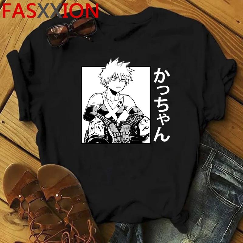 Bakugou My Hero Academia Anime Boku No Hero Academia Summer Top T-shirt Unisex White T Shirt Kawaii 2021 Streetwear Clothes