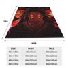 Flannel Throw Blanket Demon Slayer Upper Rank One Kokushibo Anime  Warm Plush Blankets Soft Bedspread for Livingroom Home Sofa