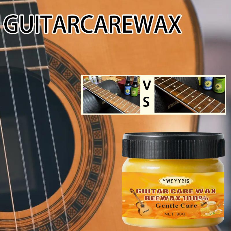 80g Polish Premium per Chitarra, Cera Premium per Chitarra, Polish alla Cera d'Api per Chitarre, Violini, Ukulele, Cura per Chitarre Violini Cera d'Api Corda