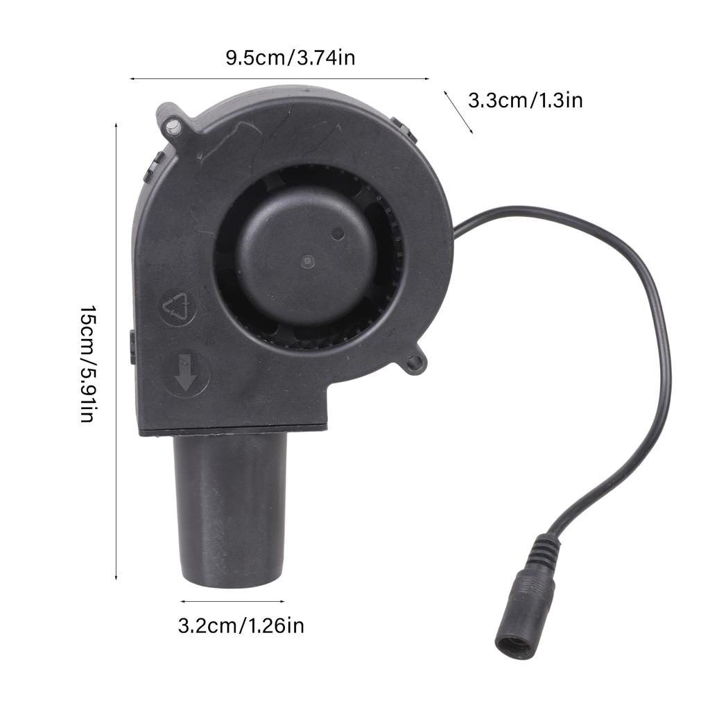 Air Blower 97mm With Variable Speed Control For Instantly Fire Starting In Camping Picnics And Barbecues