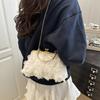 Chiff 3D Flower Dinner Handbag, Fashiable and Versatile Chain Decorati Party Crossbody Bag, Fairy Style Women's Bags