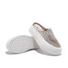 Fashion Rhinestone Woven Baotou Half Slippers Women's Outside Wear Summer New Round Toe Platform Fashion Sandals and Slippers