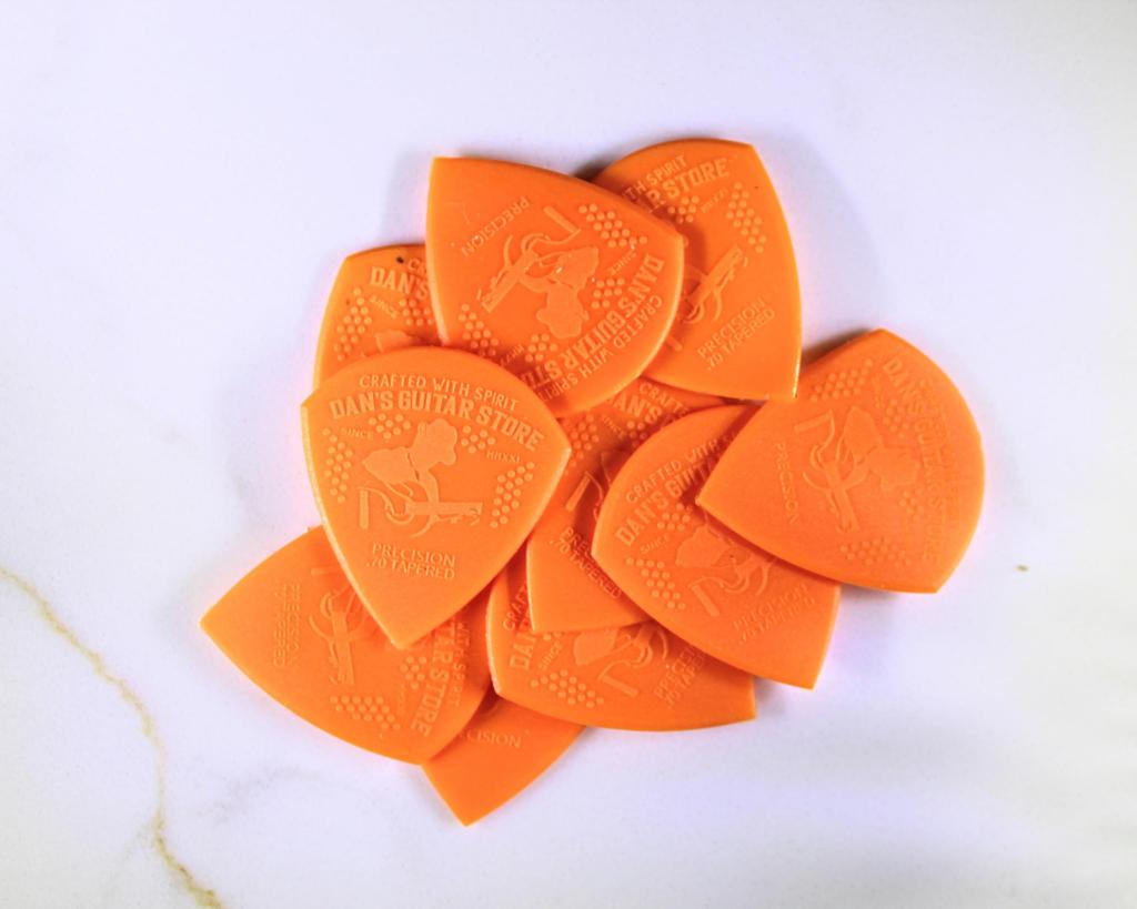 Dan's Guitar Store Precision Guitar Pick Tapered - These 10 Adjustable Thickness Double-bevel Extra-grip Guitar Picks Feature Flexible Picking Ends