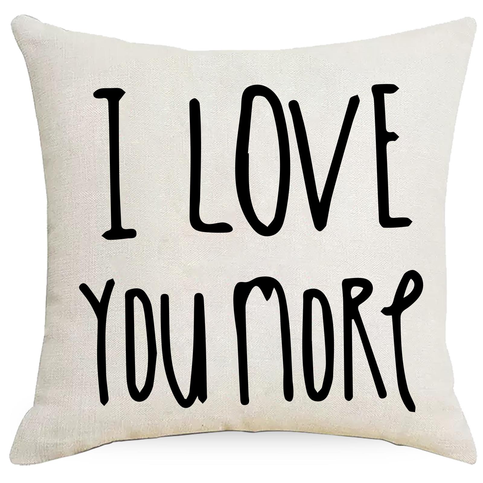 

Наволочка на День святого Валентина Письма Роза Цветок Любовь Лен Принт Подушка Автомобиль Диван Наволочка 45 * 45Cm without pillow core