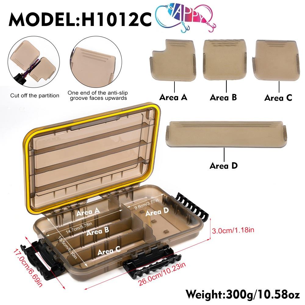 Waterproof Box Storage High Strength Fishing Box Many Compartments Bait Lure Hook Accessories Storage Fishing Tackle Box
