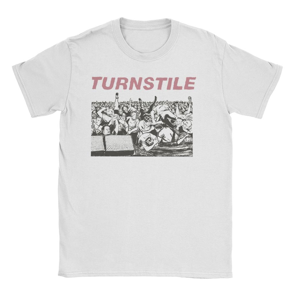 Unisex WOMENs Turnstile Band T Shirts Pure Cotton Clothes Funny Short Sleeve Round Collar Tee Shirt Plus Size TShirts