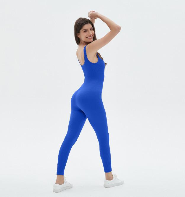 

Seamless Elastic Women s Fitness Workout Set S синій