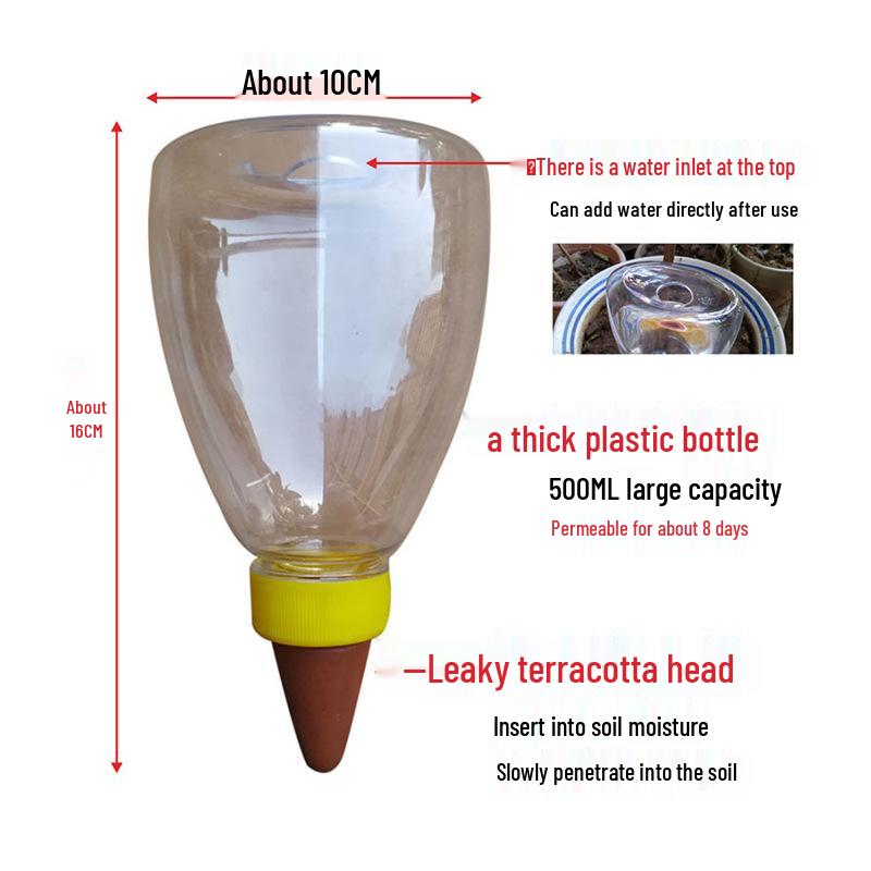 Automatic Self-Watering Ceramic Device for Succulents – Small Drip Irrigation System