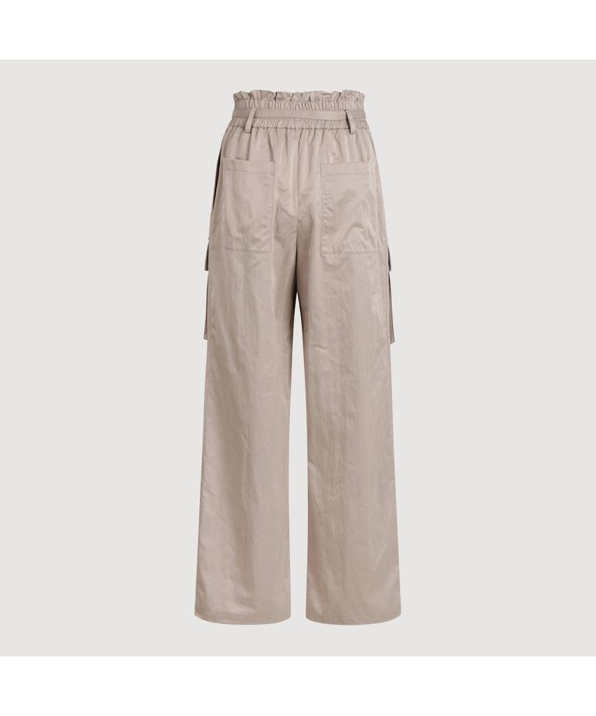 LUCKY CHOUETTE Out Pocket Jogger Banding Pants (Fabric Belt) (Beige) Lfpns25100Bex