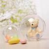 4-10cm Klare Plastikkugel Transparente Offene Kugel Weihnachtsbaumschmuck Anhänger DIY Dekoration Hochzeitsfeier Süßigkeiten Geschenkbox