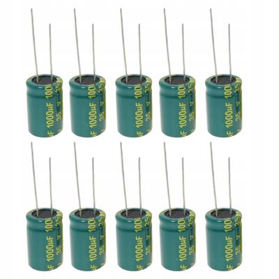Condensateur Électrolytique Low ESR 1000uF 16V – Haute Capacité | Dimensions Compactes 10x17 mm | Plage de Températures -40°C à +105°C