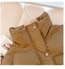 Trendy Academic Style Women's Winter Stand Collar Short Cotton Jacket 2025