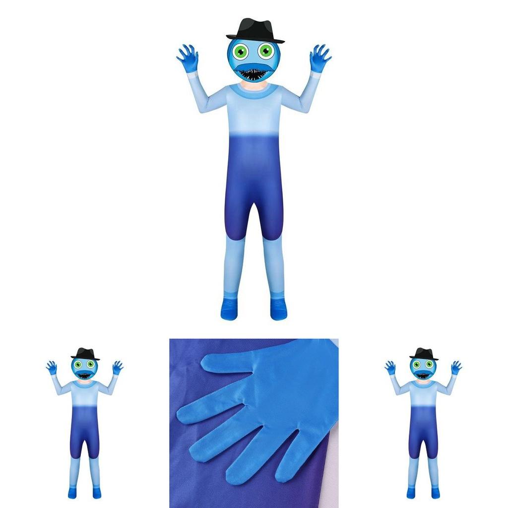 Przytul się z tymi zabawnymi kombinezonami i maskami Huggy Wuggy Dad z Poppy Playtime na cosplay i imprezy!
