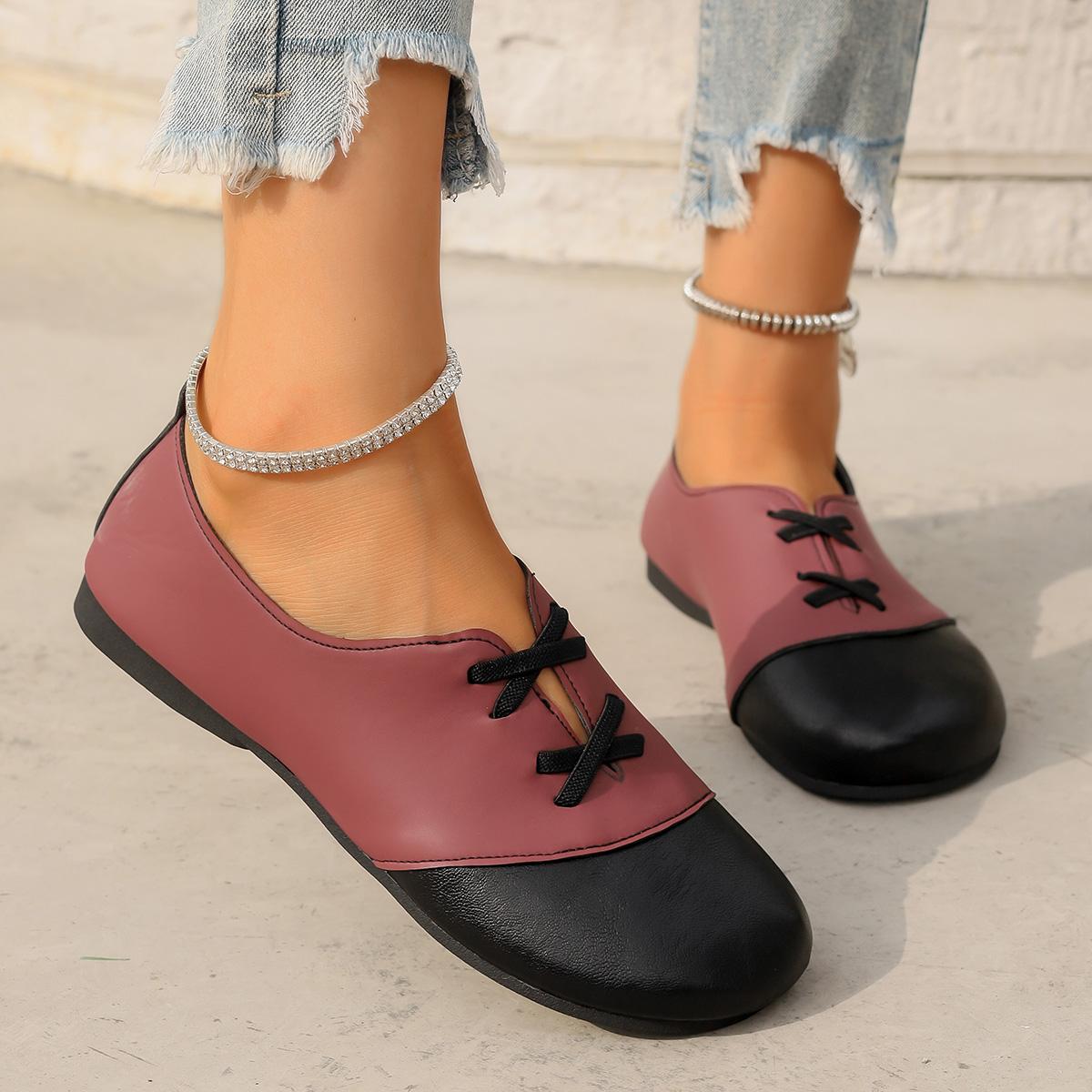 

Модная ретро обувь для мам Мягкая подошва Плоская подошва Весна Осень Новая удобная обувь 2024 Легкие лоферы Баотоу для женщин 36 красный