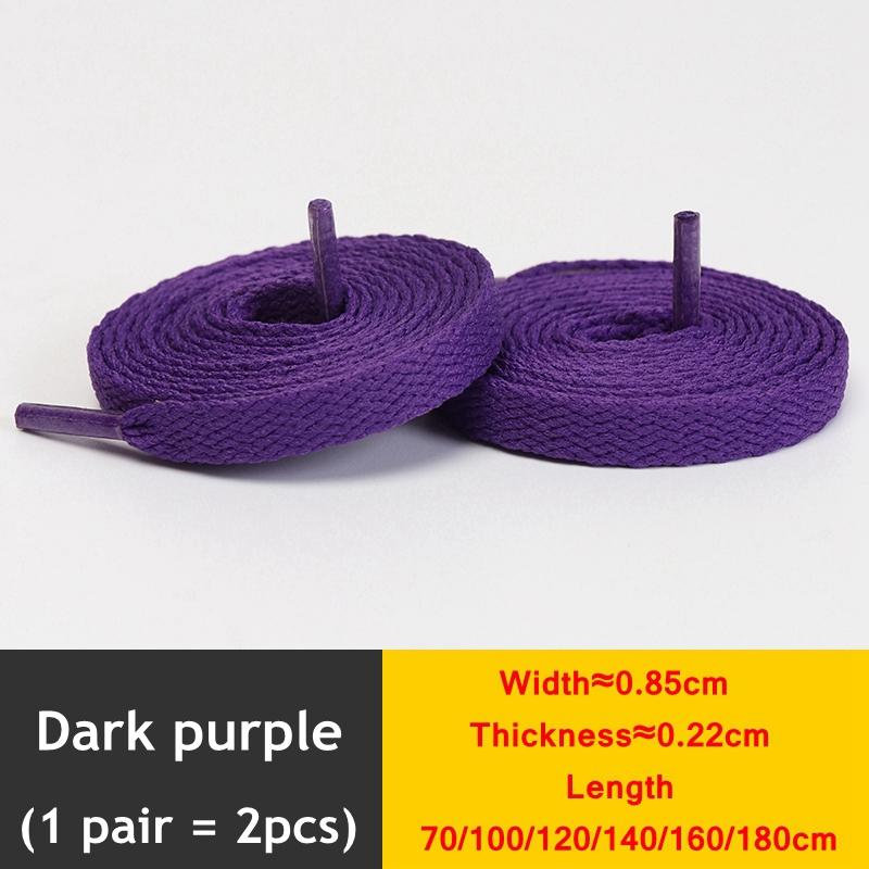 1 Pair New Black White Shoe Laces / AF1 Shoelaces Flat Thicken Weave Craft Off High-top Sneaker Shoelace Accessories 25 Colors