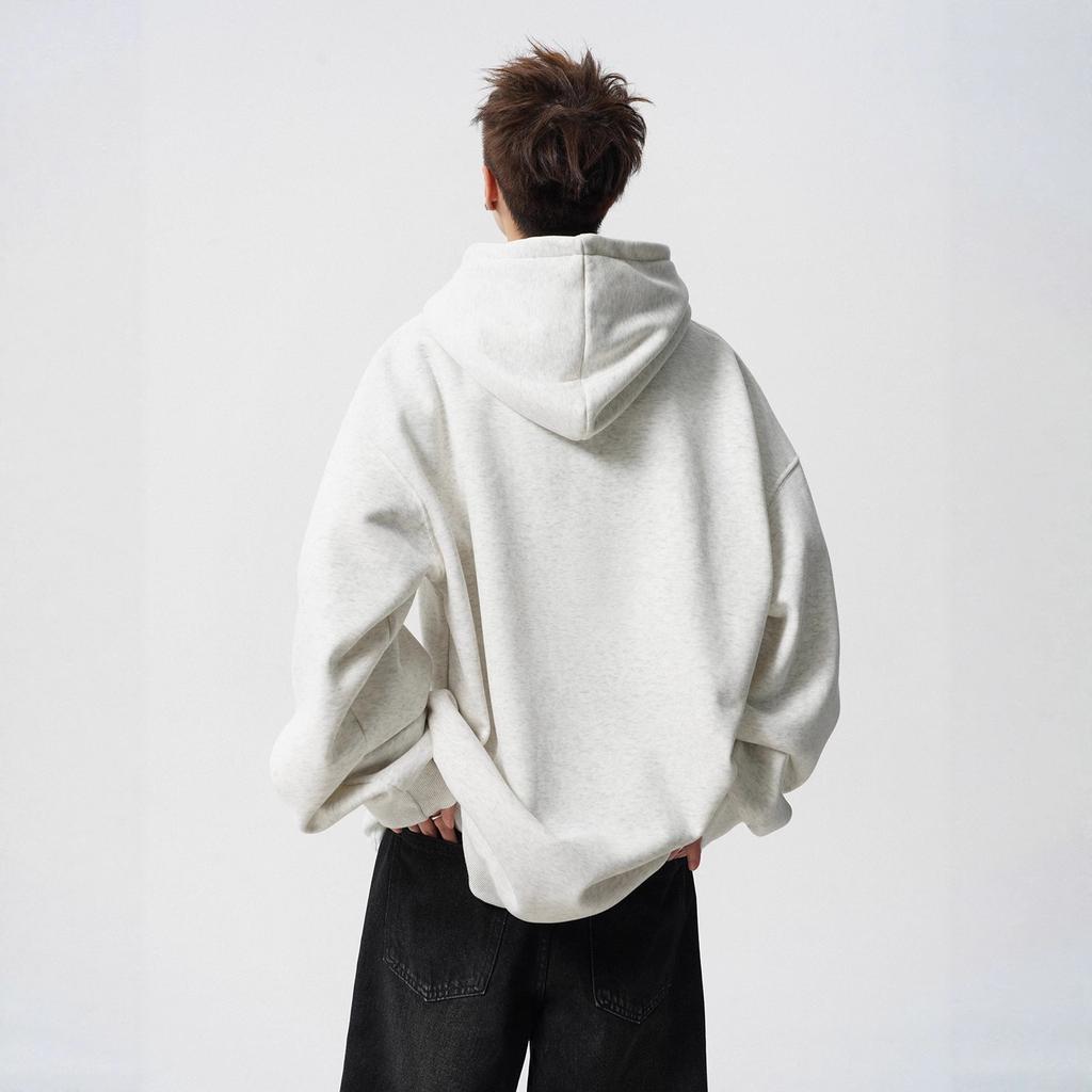 Versatile Hooded Sweatshirt for Men, Autumn Couple Hoodie, High Street Printed Casual Jacket