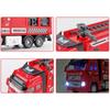1/32 Alloy Water Tanker Model Simulation Fire Transport Vehicle Pull Back Car Inertia Toy Car Metal Children Toy Car
