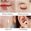 500/1000pcs Double-Headed Wood Cotton Swabs for Nose & Ear Cleaning Women's Makeup Tools Lipstick Remover Cotton Tip Sticks