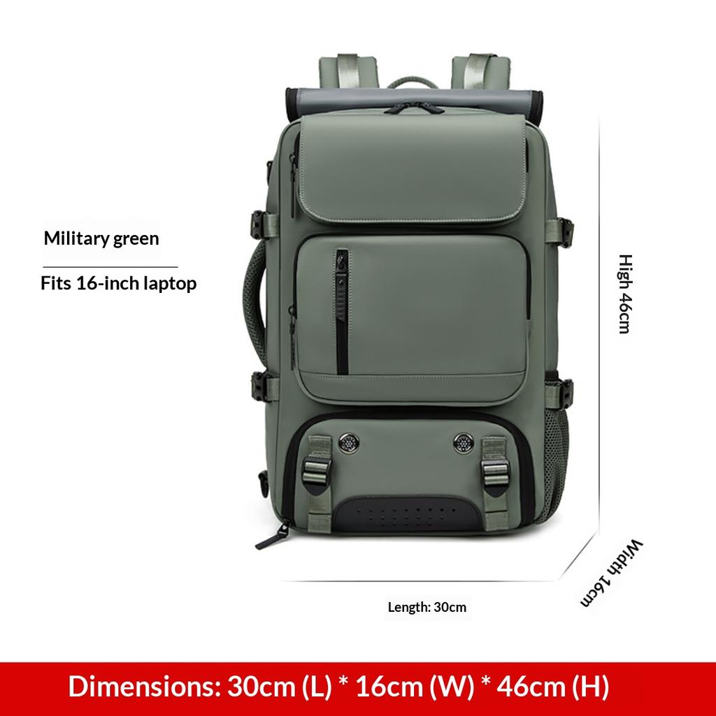 Unisex Ultra Light Large Capacity Travel Backpack, Multifunctional Luggage Bag With Hand & Crossbody Strap For Women Travel And Men Business Trips