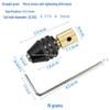 Compact Self-Tightening Drill Chuck, Brass, 2.35/3.175mm Shaft, DIY 0.3-3.2mm