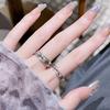 Couple Ring Dark Personality Niche Design Open Ring Punk Index Finger Ring