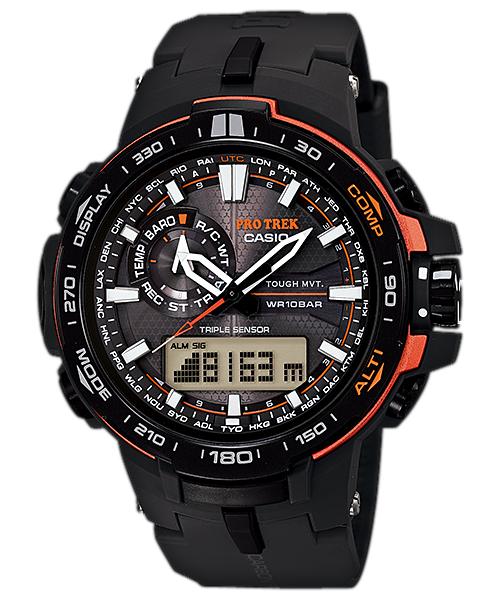 

Casio Pro Trek Men s Stainless Steel 100M Water Resistant Digital Alarm Quartz Watch PRW-6000Y-1 чёрный