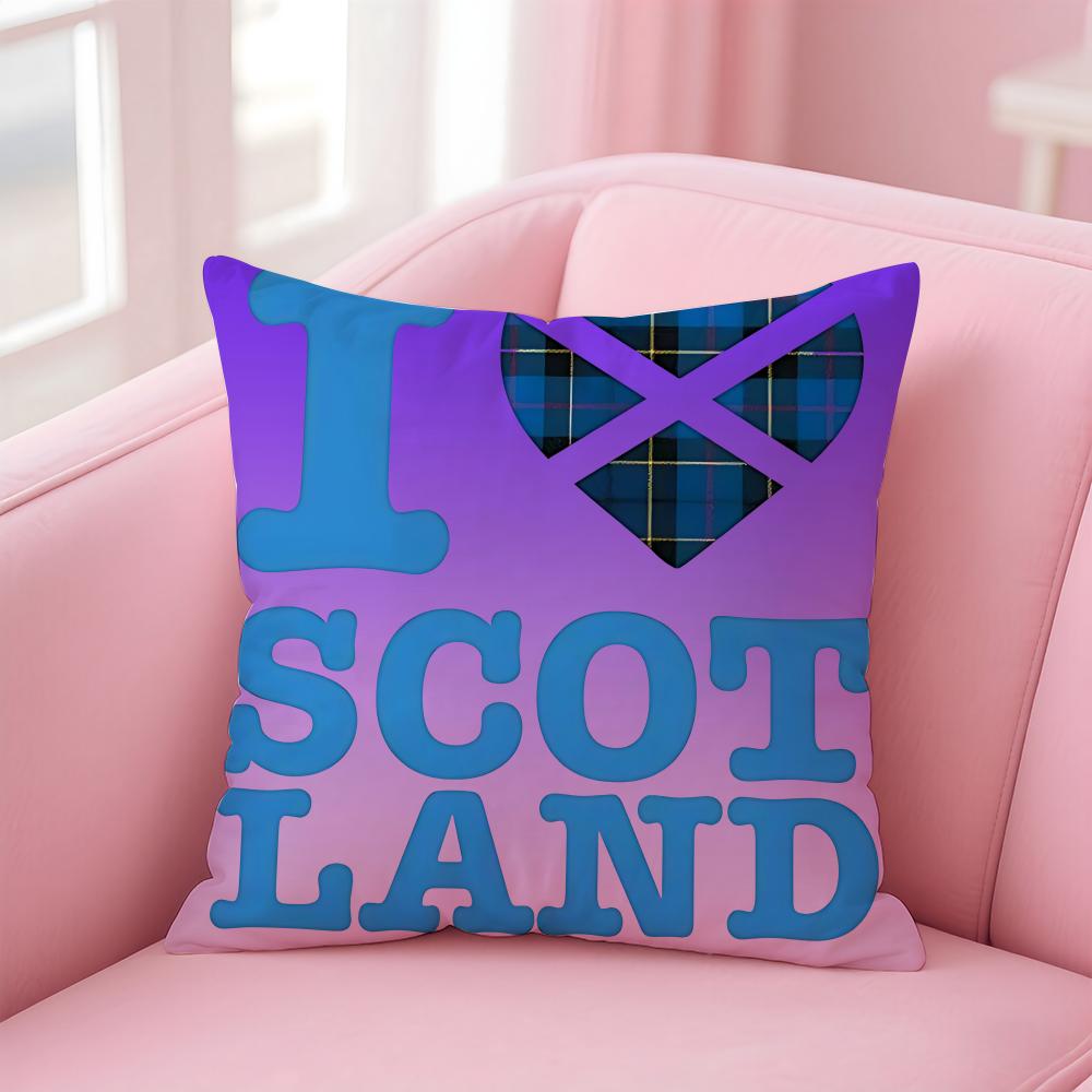 Scotland SCO flag Cushion Cover EcoFriendly Odorless Healthy Pillowcase Soft Comfortable KidSafe No Filling