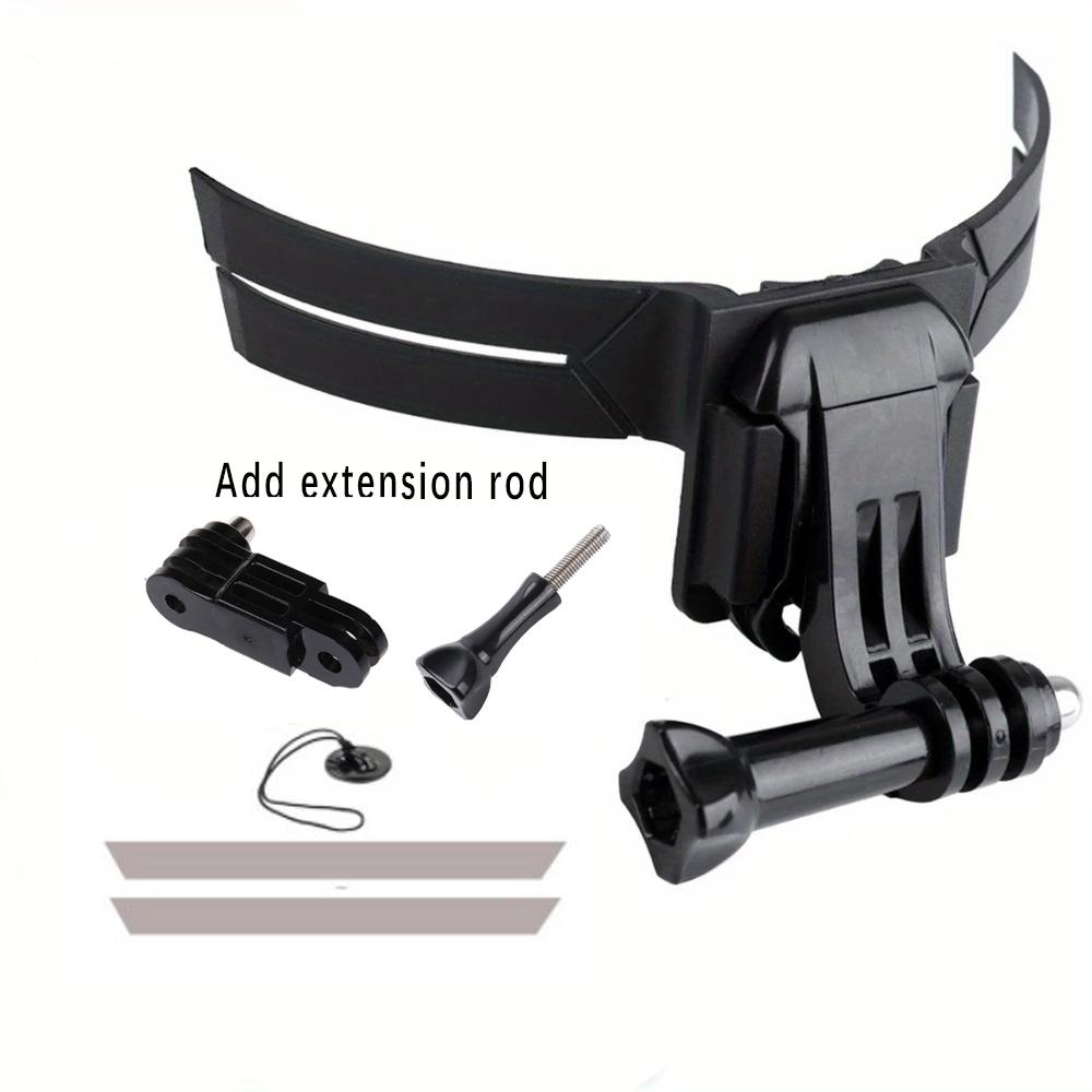 Universal Adjustable Action Helmet Mount] Motorcycle Helmet Chin Mount for Action Camera - Full-Face Helmet Camera Bracket