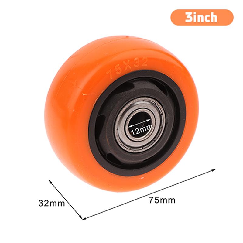 Pvc Caster Wheel Double Bearings High Load Capacity Wear Resistance Furniture Wheels Replacement