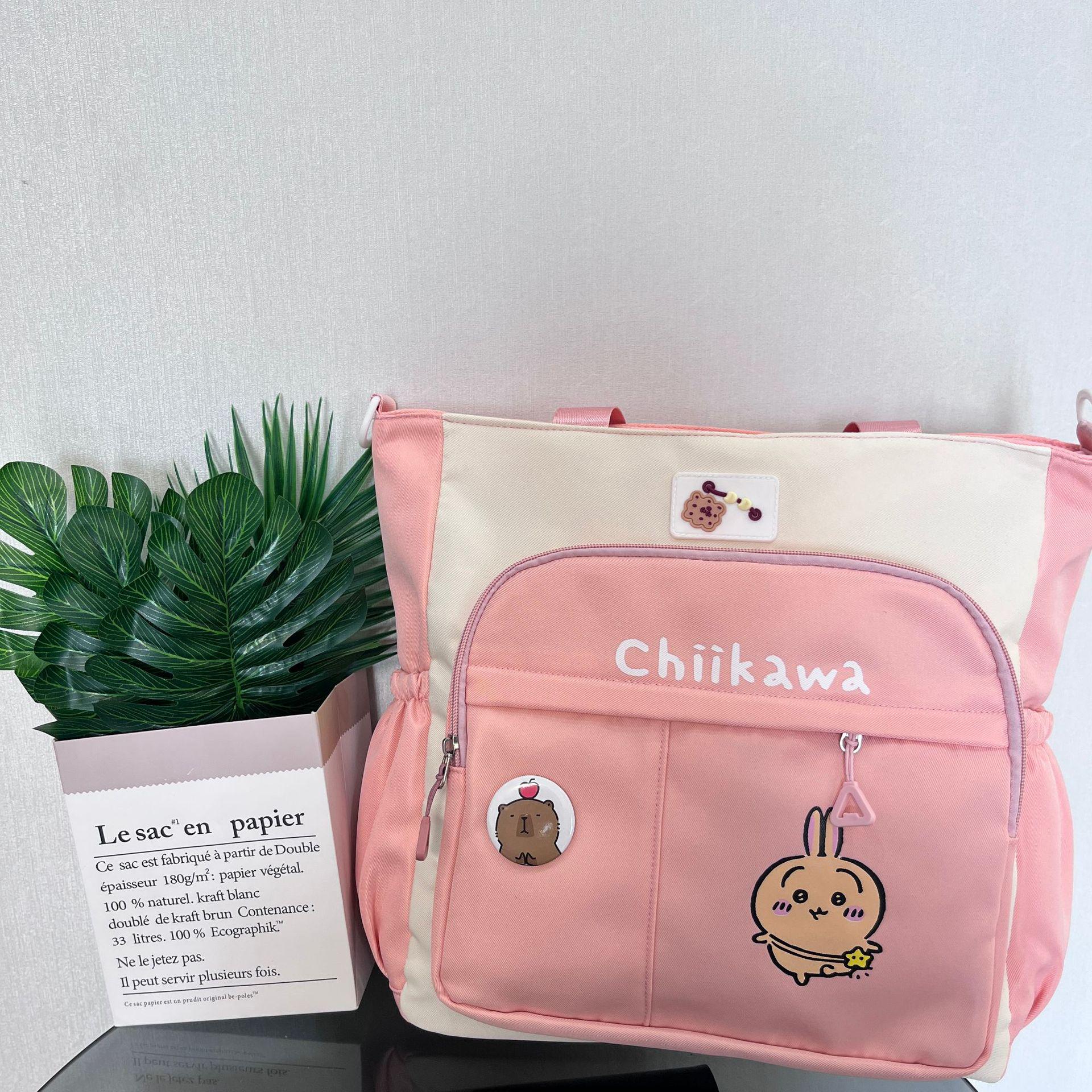 

Корейская трендовая серия игрушек: Сумка-тоут большой вместимости для девочек средней и старшей школы 41cm x 10cm x 33cm розовый