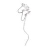 Spring Dawn Geometric Tile Chain Long Ear Cuff