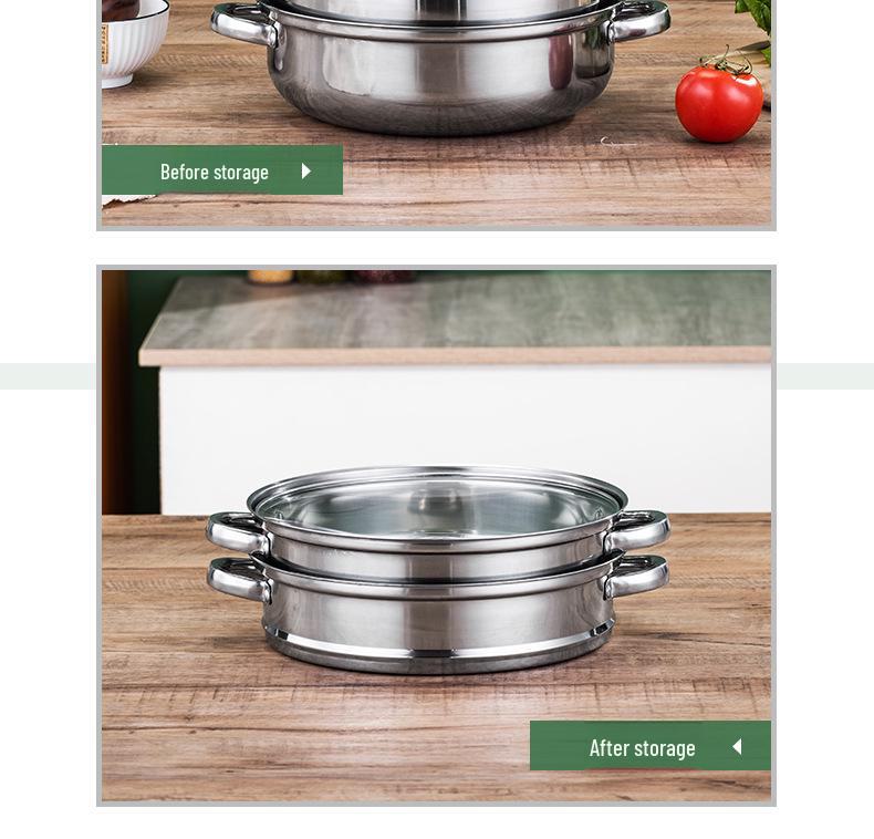 2025 Year of the Snake Gift: Stainless Steel Steaming Hot Pot & Induction Cooker