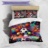 3PC Custom Name Sports Ball Celebration Bedding Set Duvet Cover Closure Includes 1 Duvet Cover & 2 Pillowcases for Bedroom