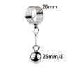Metal Penis Ring Cock Ring with Steel Balls Penis Weight Trainer Sex Toys for Men Stretching Erection Cock Sexual Stimulation
