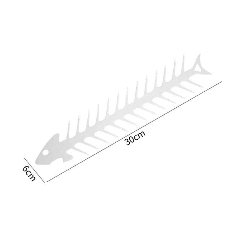 

Металлическая вилка для жарки, многоразовая вилка в форме рыбной кости, шампур для барбекю, шампуры для запекания для кемпинга, гриль, шампуры, инструмент для барбекю у костра