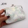 Women Small Coin Organizer Butterfly Print Purse, Change Gradient Kiss Lock Closure Pouch for Coins Cards Cash Elegant