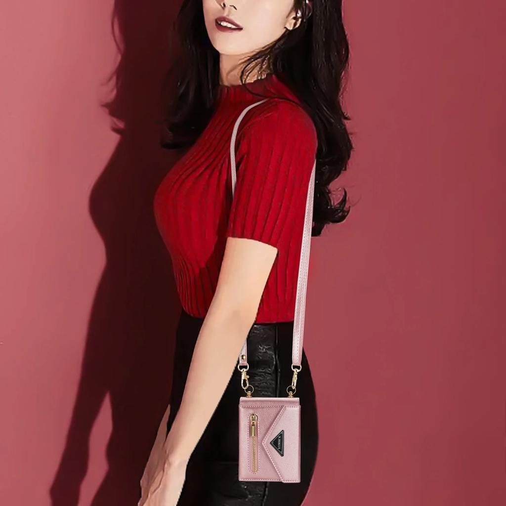 Crossbody Leather Card Slot Zipper Wallet Case for Samsung Galaxy Z Flip 5 4 3 Flip3 Flip4 5G Cover Cards Holder Strap Bag Coque