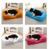 Plush Round Pet Bed for Dogs & Cats - Winter Dog Mat