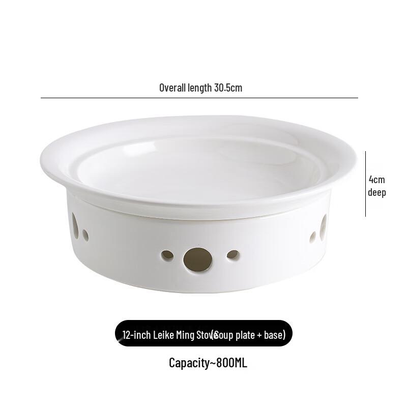 Nordic Ceramic Candle Heated Serving Plate