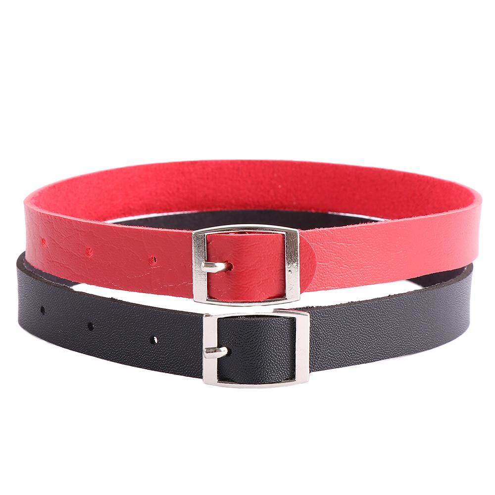 New Gothic Chain Collar Bracelet Leather Buckle Choker Necklace