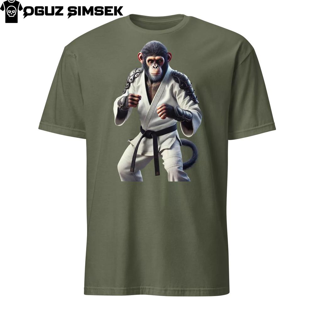 

Unisex Basic Softstyle T-Shirt Gildan | with Martial Arts Chimpanzee Graphic L