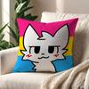 BBoykisser Silly Cat cushion cover For Pillow Printing Sofa Decoration Home Car Room Coffee Shop Office Nordic Simplicity