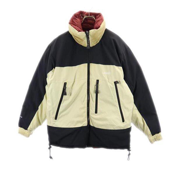 Bear reversible Down jacket S Ivory_Black/Red Logo embroidery Men's Used