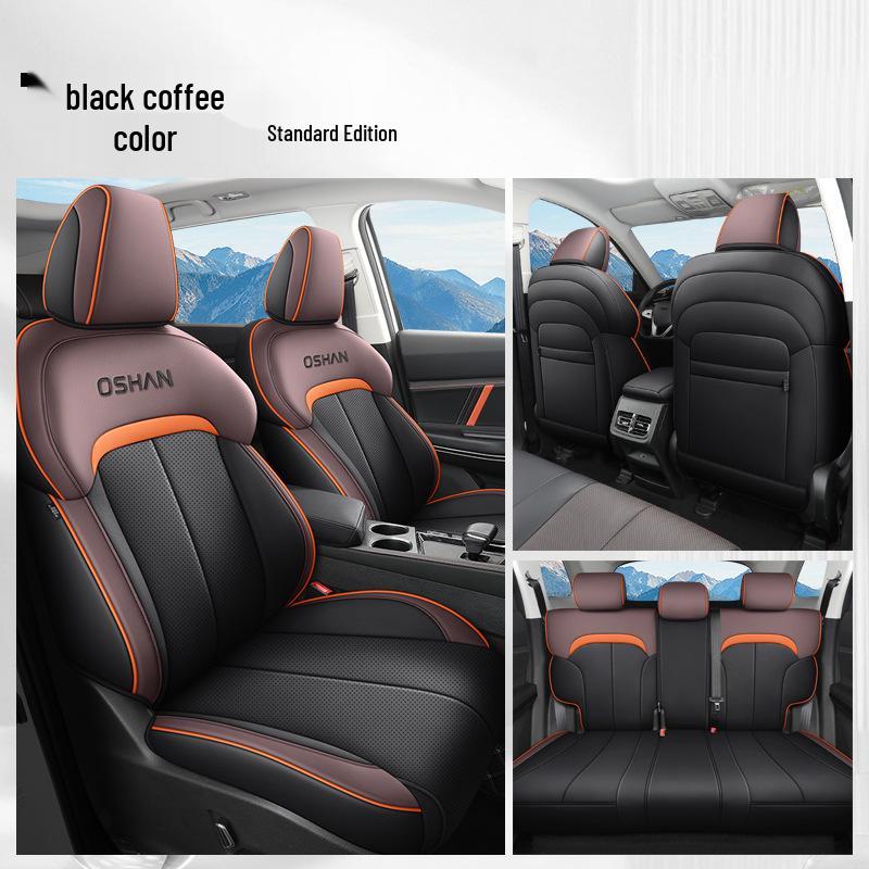 Oshan X7PLUS Leather Car Seat Cushion: All-Season, Sports Style, for Seven-Seaters