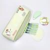 Cartoon Labubu Multi-Layer Pencil Case with Large Capacity & Magic Tape Closure